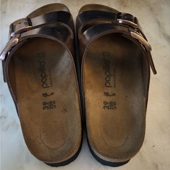 Papillio Women's Arizona Platform Slide Sandal Metallic Copper 39/W9 - Picture 4 of 5